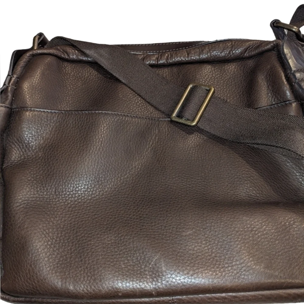 Trafalgar Brown Leather Laptop Bag Work Bag